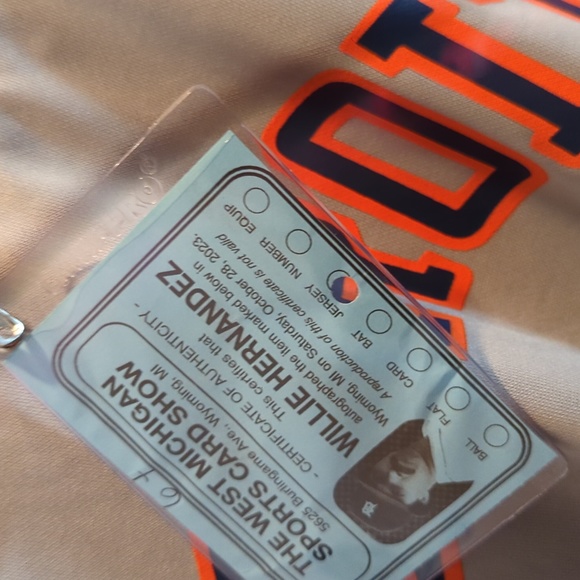 Willie Hernandez autographed Detroit Tigers baseball jersey (size XL) - Picture 3 of 8